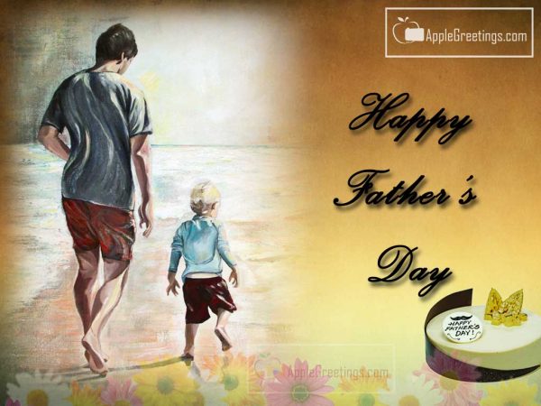 Father's Day Images Of Son Walking With Father By Holding Hands Cute Father's Day Images