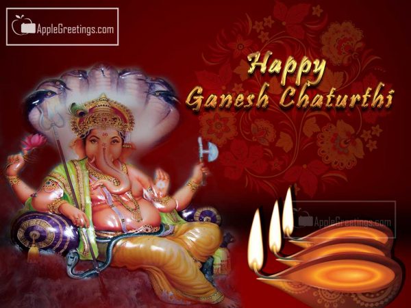 Greetings Of Ganesh Chaturthi For Wishing On Ganesh Chathurthi Festival (Image No : J-299-1)