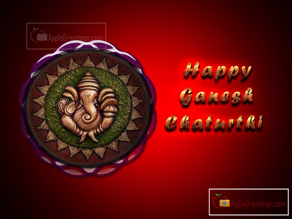 Sri Ganesha Chaturthi Happy Greetings Images For Whatsapp Best Share (Image No : J-307-1)