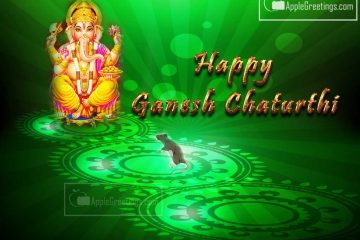 Lord Ganesh Greetings For Ganesh Chaturthi Wishes Share In Whatsapp Twitter (Image No : J-316-1)