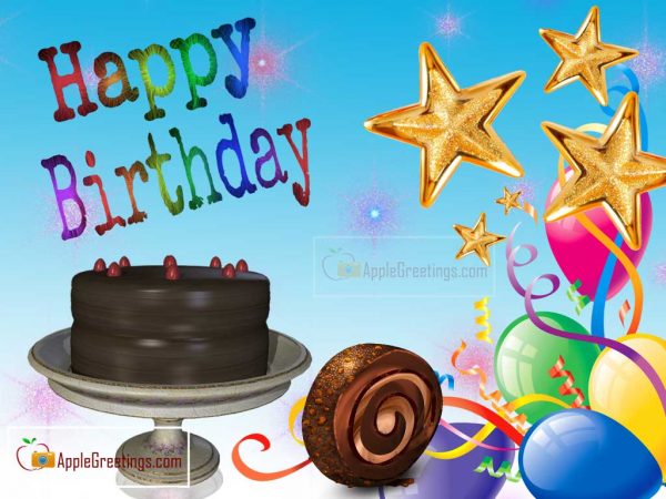 Happy Birthday Wishes Cake Images For Happy Birthday Wishes Share On Facebook (Image No : J-436-1)