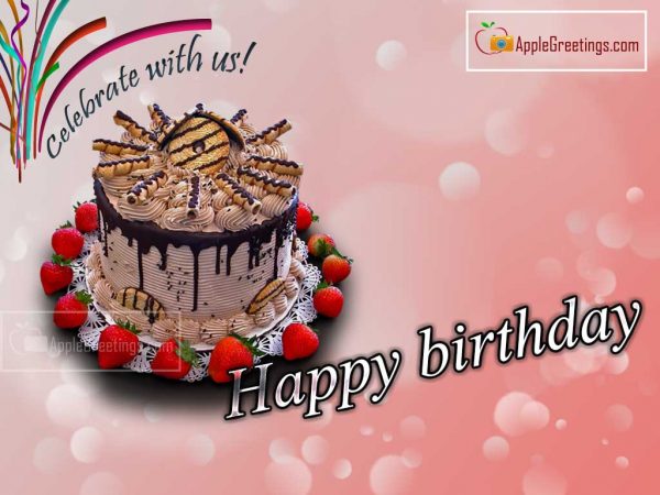 Birthday Wishes N Cake Images For Wishing Happy Birthday (Image No : J-453-1)