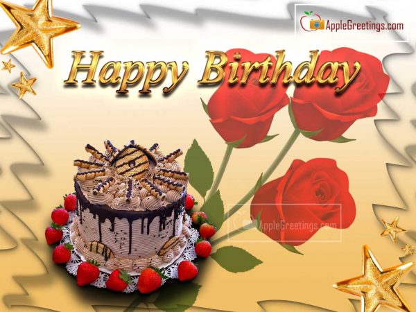 Download Happy Birthday Wishes Cake Images For Friends, RelativeAnd Family (Image No : J-459-1)
