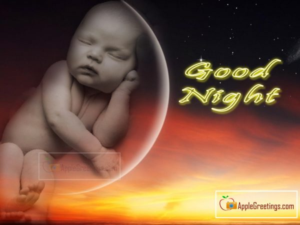 Good Night Happy Wishes Greetings Images To Share On Facebook (Image No : J-485-1)