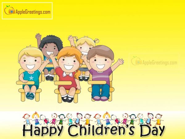 Sweet Children’s Day Celebration Wishes Greetings For Share With Friends (Image No : J-506-1)