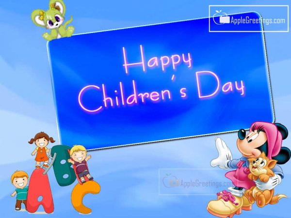 Images For Share Happy Children’s Day Best Wishes In Facebook And Whatsapp (Image No : J-509-1)