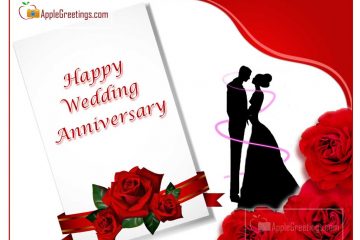 Wish Happy Married Life With Wedding Anniversary Greetings Images To A Married Couple (Image No : J-656-2)