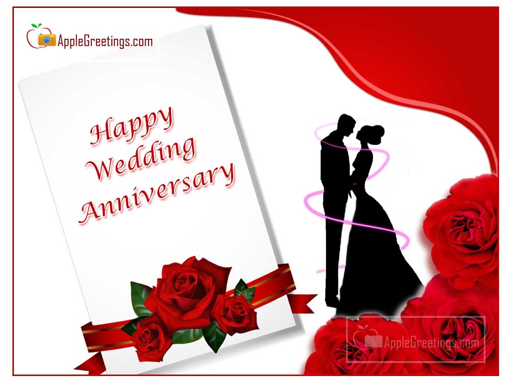 Wish Happy Married Life With Wedding Anniversary Greetings Images To A Married Couple (Image No : J-656-2)