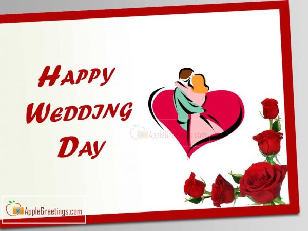 Happy Wedding Day Greetings And Wishes Images For Facebook Friends Sharing (Image No : J-660-2)