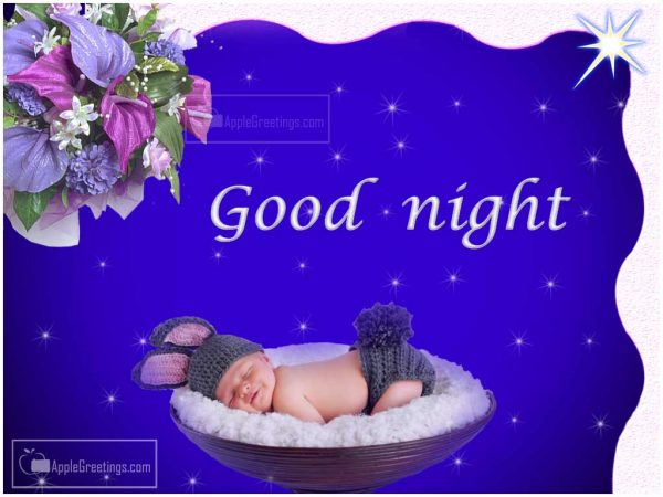Unique Good Night Wishing Greetings Images With Baby Sleeping Funny Pictures