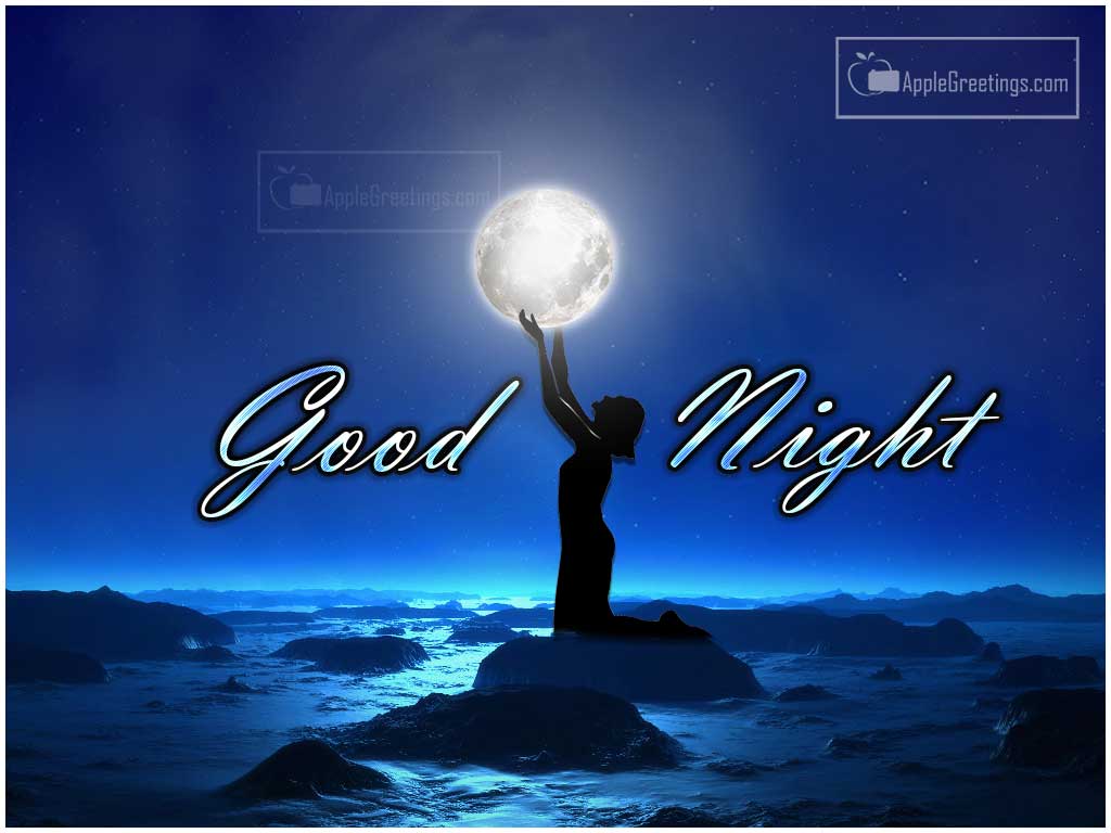 Cute Girl Wishing Good Night And Night Moon Pictures Photos For Facebook Profile Pictures